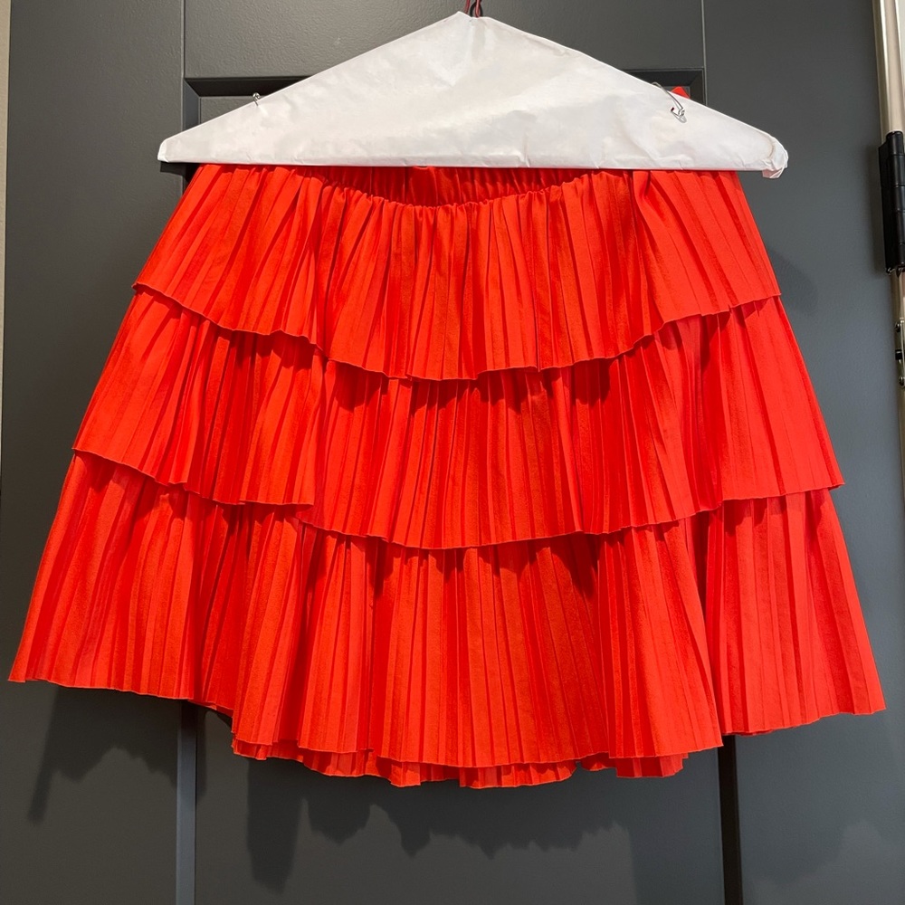 ZARA orange mini skirt